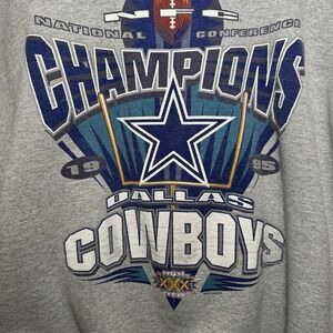 Vintage 1995 Dallas Cowboys NFC Champions Crewneck Sweatshirt | Size Large